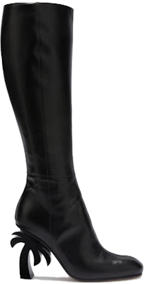 (Women) Palm Angels High-Top Slip-On Boots 'Black Leather' PWIE013F23LEA0011000 Order (Women) Palm Angels High-Top Slip-On Boots 'Black Leather' PWIE013F23LEA0011000
