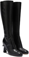 Lookbook (W) Botas Altas Sin Cordones Palm Angels 'Cuero Negro' PWIE013F23LEA0011000