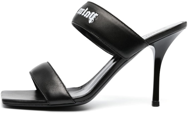 (Women) Palm Angels High Heel Calfskin Slides 'Black' PWIH016S23LEA0011001 Buy (Women) Palm Angels High Heel Calfskin Slides 'Black' PWIH016S23LEA0011001
