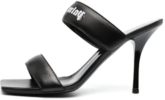 (Women) Palm Angels High Heel Calfskin Slides 'Black' PWIH016S23LEA0011001 (Women) Palm Angels High Heel Calfskin Slides 'Black' PWIH016S23LEA0011001