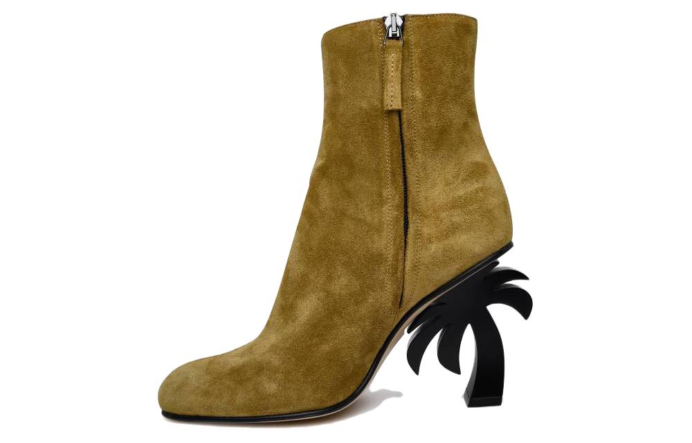 (W) Palm Angels Leather Boot 'Brown'