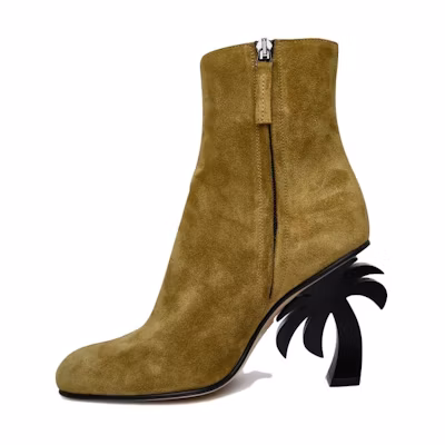 (W) Palm Angels Leather Boot 'Brown'