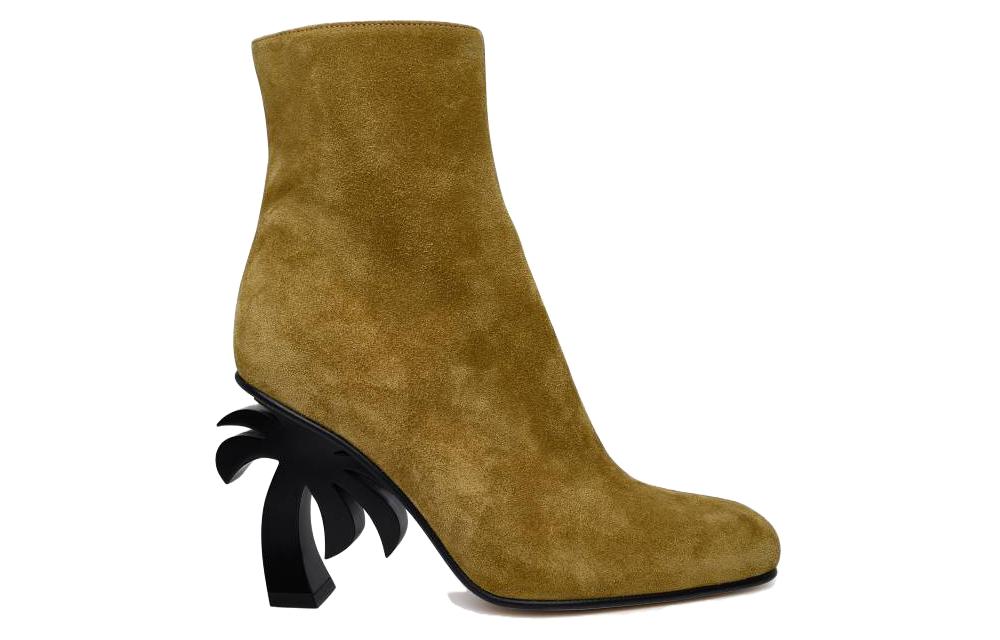 (W) Palm Angels Leather Boot 'Brown' 圖 2