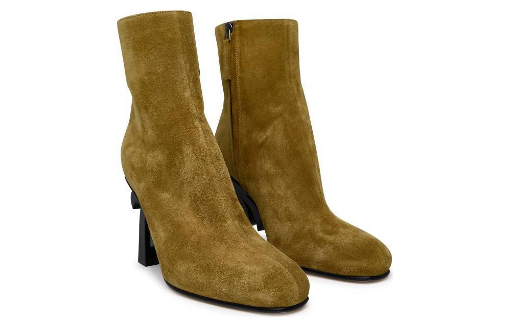 (W) Palm Angels Leather Boot 'Brown' 圖 3