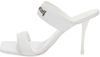 (Women) Palm Angels Leather Open-Toe Stiletto Slide 'White' PWIH016S23LEA0010110 (Women) Palm Angels Leather Open-Toe Stiletto Slide 'White' PWIH016S23LEA0010110