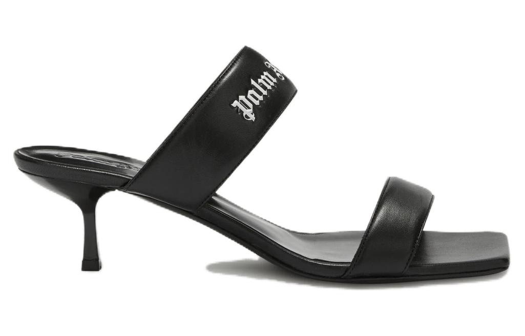 (W) Palm Angels Leather Pointed Toe Stiletto Slide 'Black' 圖 2