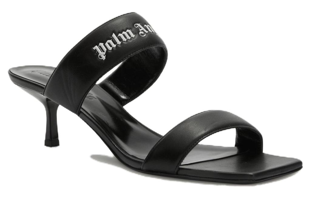 (W) Palm Angels Leather Pointed Toe Stiletto Slide 'Black' 圖 3