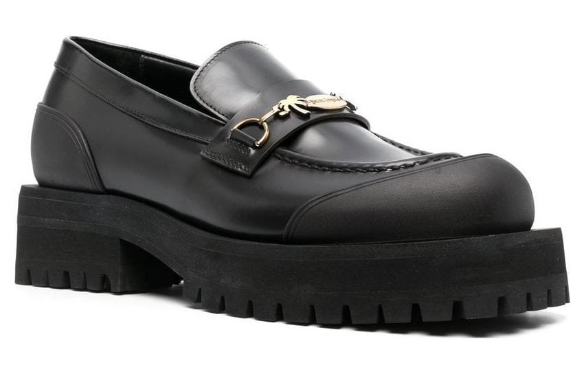 (W) Palm Angels Leather Round-Toe Loafer 'Black' 圖 2