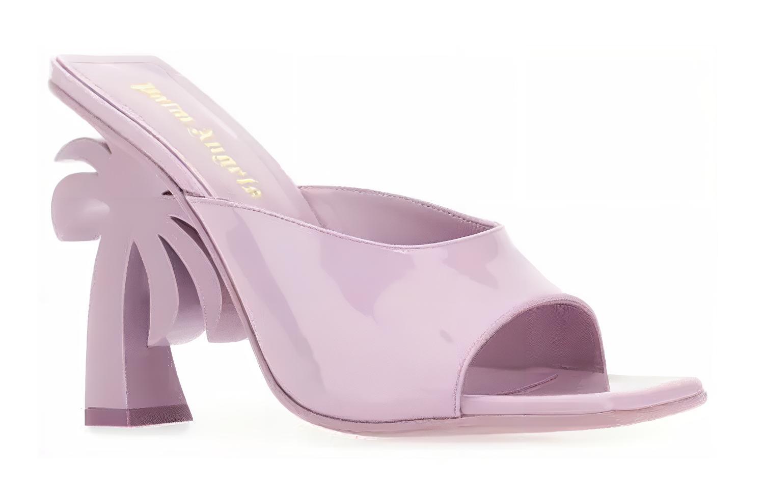 (W) Palm Angels Leather Square-Toe Fashion Slide 'Purple' 圖 2