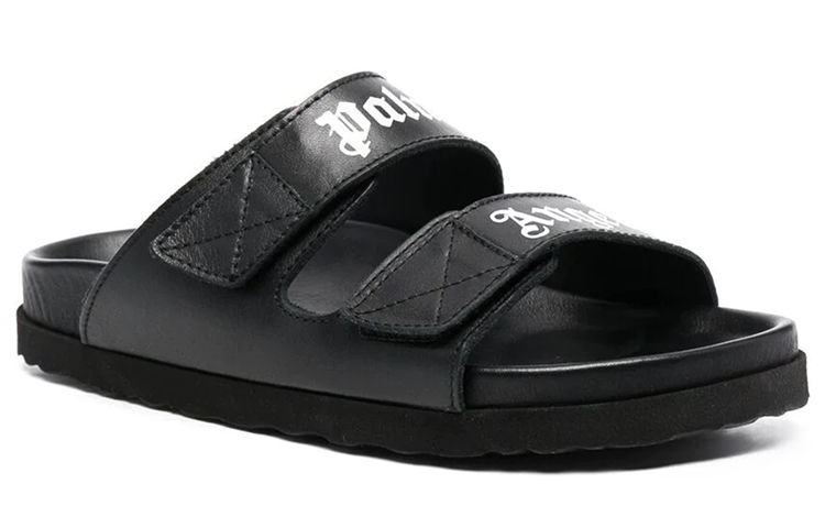 Order PALM ANGELS  logo印花綁帶涼鞋 女款 黑色