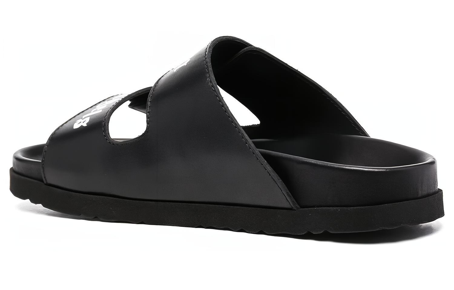 Lookbook PALM ANGELS  logo印花綁帶涼鞋 女款 黑色