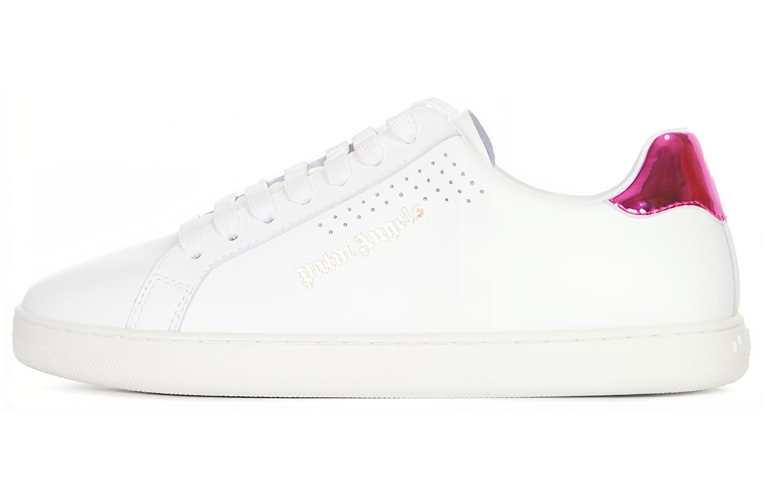 (W) Palm Angels Low-Top Lace-Up Leather Sneakers 'Pink'