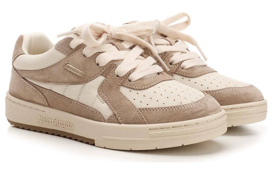 Lookbook (W) Palm Angels Low-Top Sneakers 'Beige' Kasut Sneakers Rendah Warna Beige PWIA049F23FAB0010162