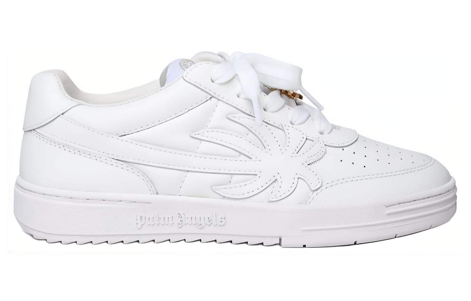 (W) Palm Angels Low-Top Sneakers 'White Calfskin' 圖 2