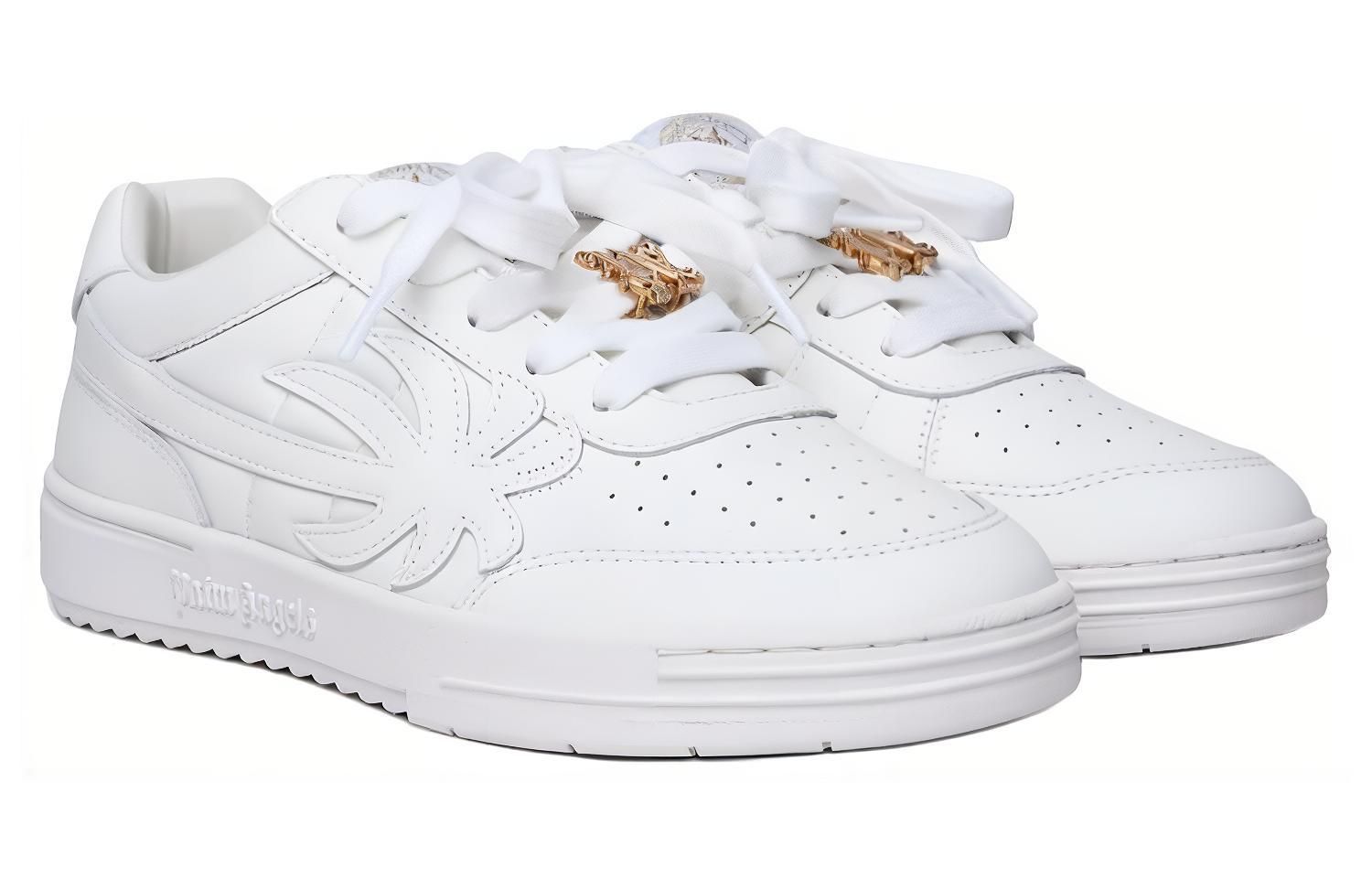 (W) Palm Angels Low-Top Sneakers 'White Calfskin' 圖 3