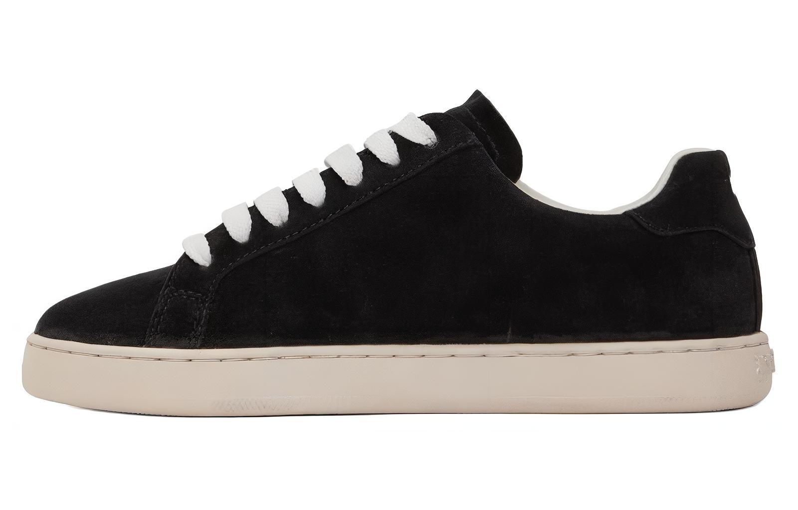 (W) Palm Angels Low Top 'Black Velour'