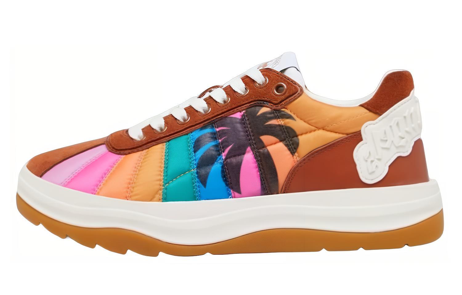 (W) Palm Angels Low Top 'Brown Print'