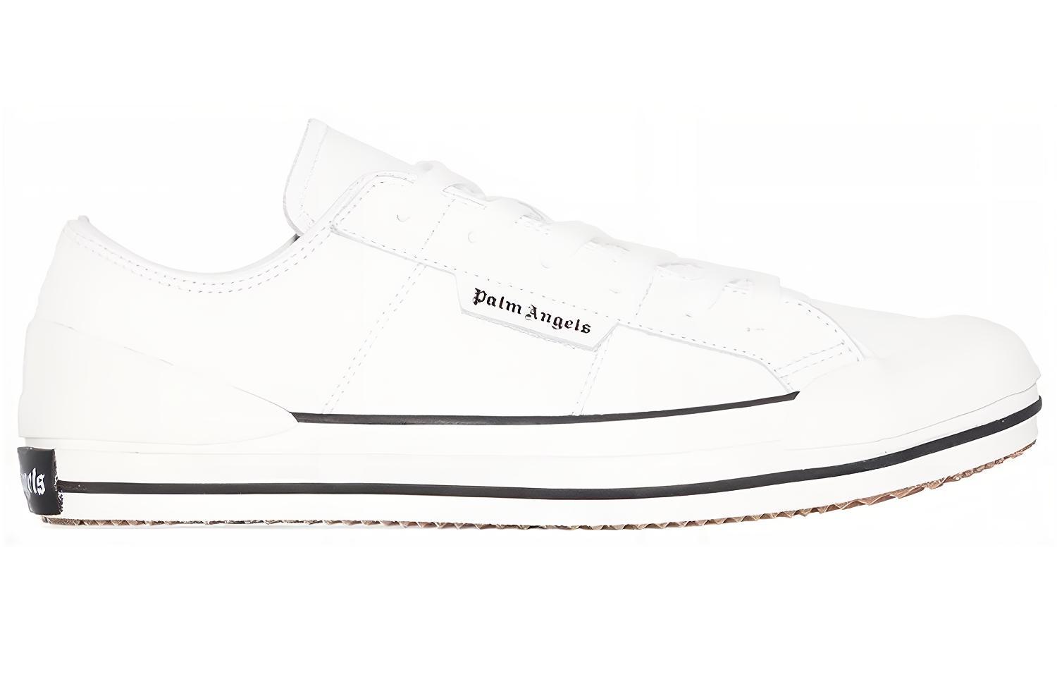 (W) Palm Angels Low Top Leather 'White' 圖 2