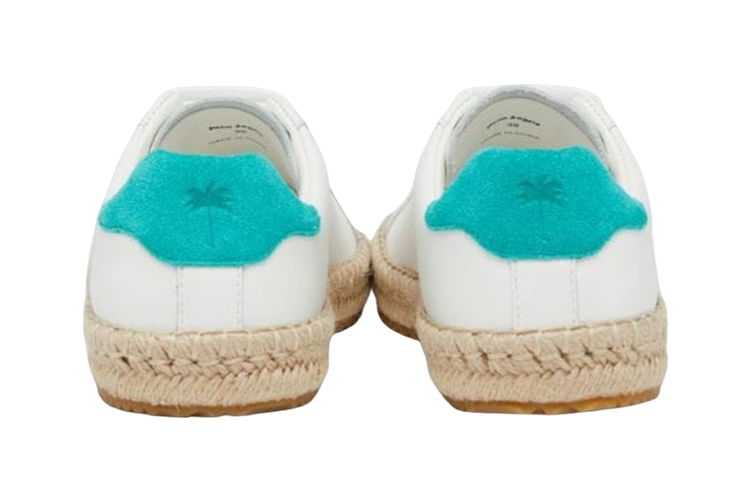 Shop (W) Zapatillas de cuero bajas Palm Angels 'Blancas' PWIB001S22LEA0010155