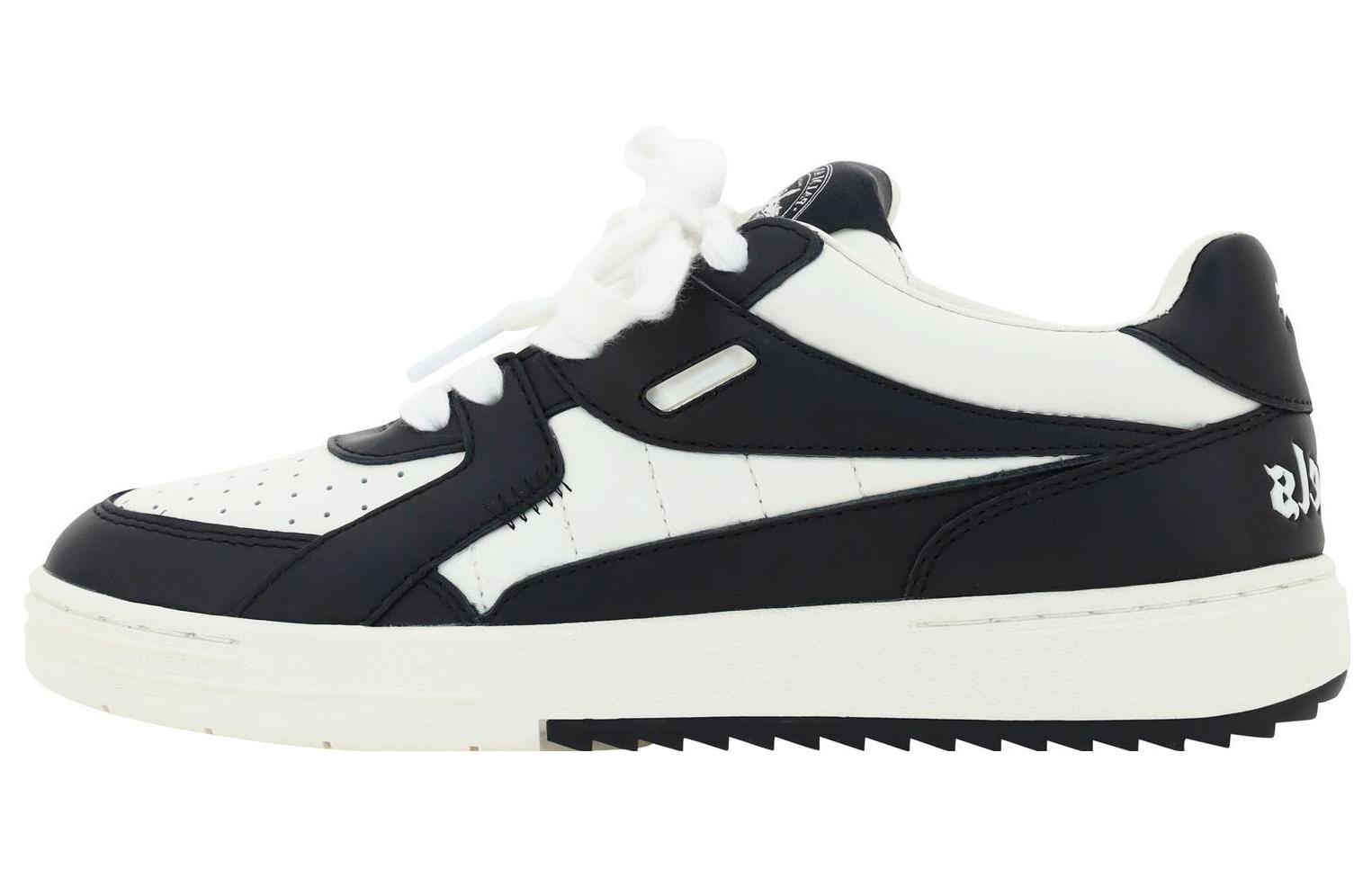 (W) Palm Angels Low Top Sneaker 'Black Leather'