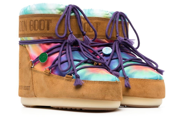 (W) Palm Angels Moon Boot Short Boot 'Brown Logo Print' 圖 2