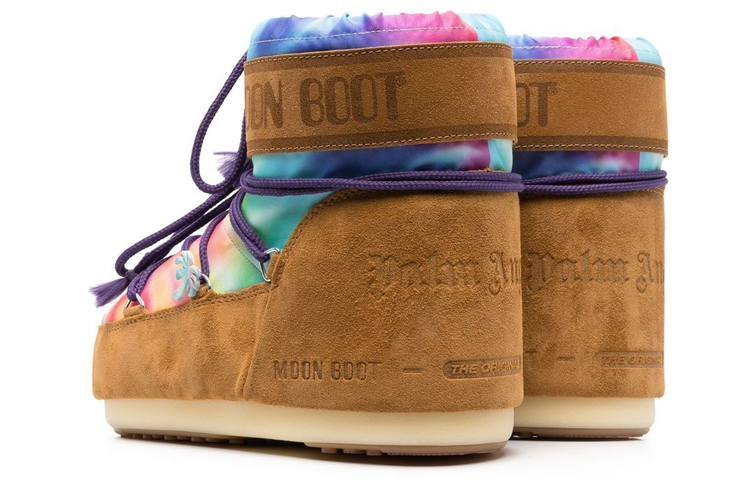 (W) Palm Angels Moon Boot Short Boot 'Brown Logo Print' 圖 3