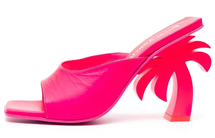 (Women) Palm Angels Mule 'Powder Pink' PWIJ003F22LEA0013200