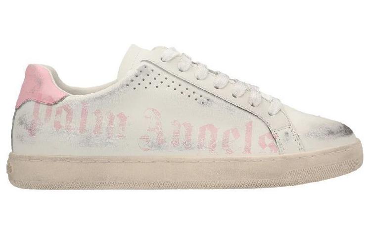 (W) Palm Angels New Tennis 'Distressed Logo Print - Pink' 圖 2