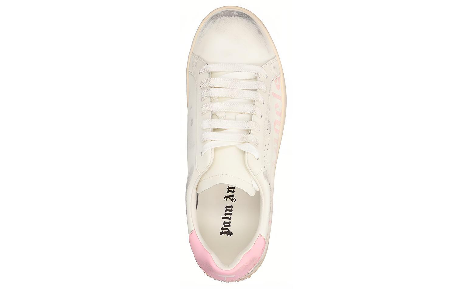 (W) Palm Angels New Tennis 'Distressed Logo Print - Pink' 圖 4