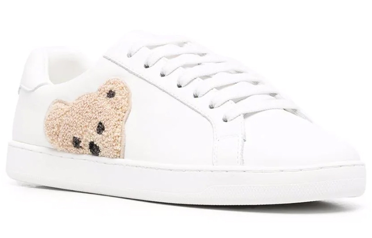 (W) Palm Angels New Tennis 'Teddy Bear - White' 圖 3