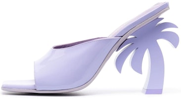 (Women) Palm Angels Open Toe 'Purple Palm Tree' High-Heel Sandals PWIJ003F22LEA0013700 (Women) Palm Angels Open Toe 'Purple Palm Tree' High-Heel Sandals PWIJ003F22LEA0013700