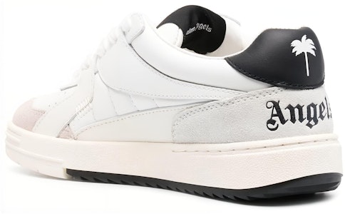 PALM ANGELS University 牛皮 時尚板鞋 女款 白黑色 Lookbook PALM ANGELS University 牛皮 時尚板鞋 女款 白黑色