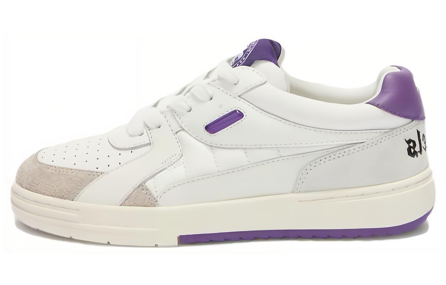 (W) Palm Angels Palm University Low 'White Purple'