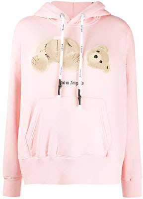 (Women) Palm Angels Pink Animal Bear Graphic Pullover Hoodie PWBB023F20FLE0033060 Buy (Women) Palm Angels Pink Animal Bear Graphic Pullover Hoodie PWBB023F20FLE0033060