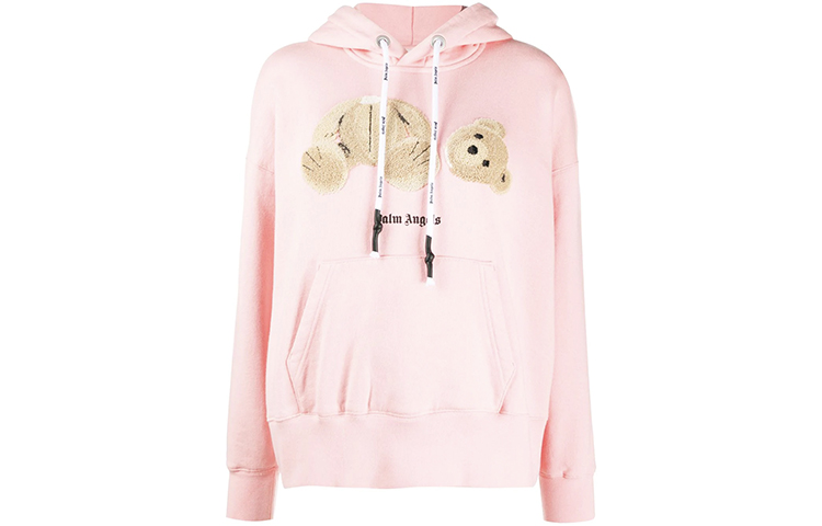 Order (Women) Palm Angels Pink Animal Bear Graphic Pullover Hoodie PWBB023F20FLE0033060