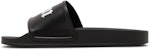 (Women) Palm Angels Pool Slider 'Black White' PWIC002C99PLA0031001