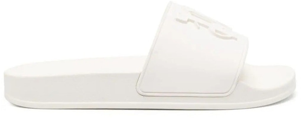 (Women) Palm Angels Pool Slider 'PA Monogram - White' PWIC010R24MAT0010101 Buy (Women) Palm Angels Pool Slider 'PA Monogram - White' PWIC010R24MAT0010101