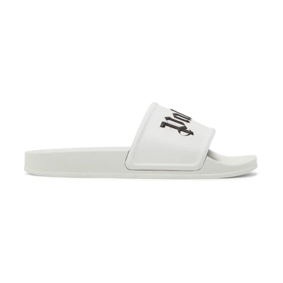 (W) Palm Angels Pool Slider 'White Black'