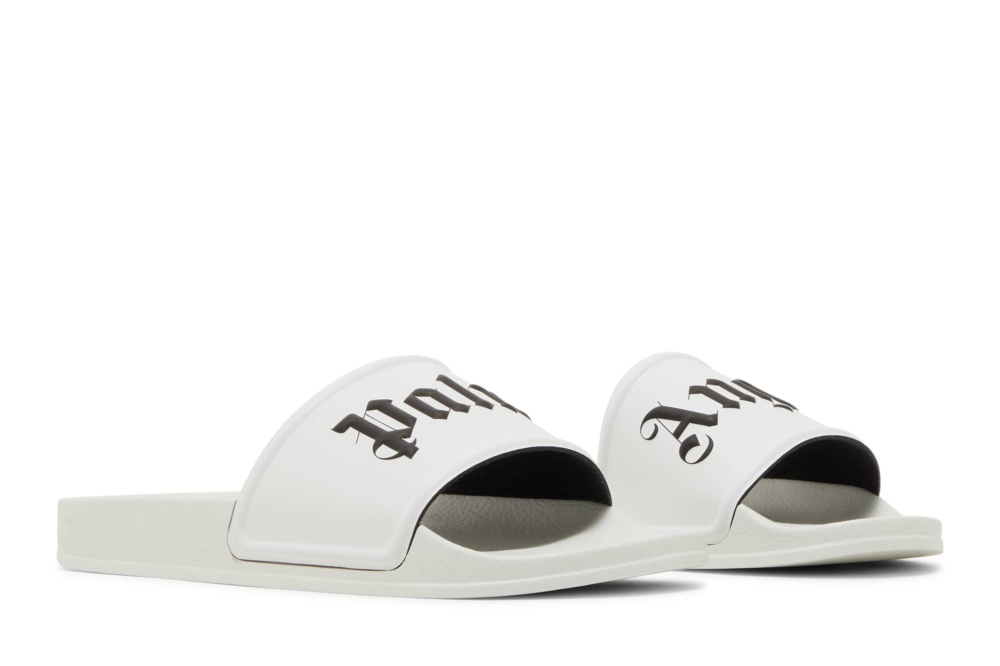(W) Palm Angels Pool Slider 'White Black' 圖 8