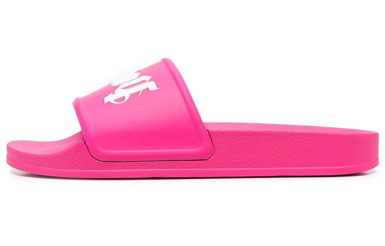 (W) Palm Angels Pool Slides Fuschia White