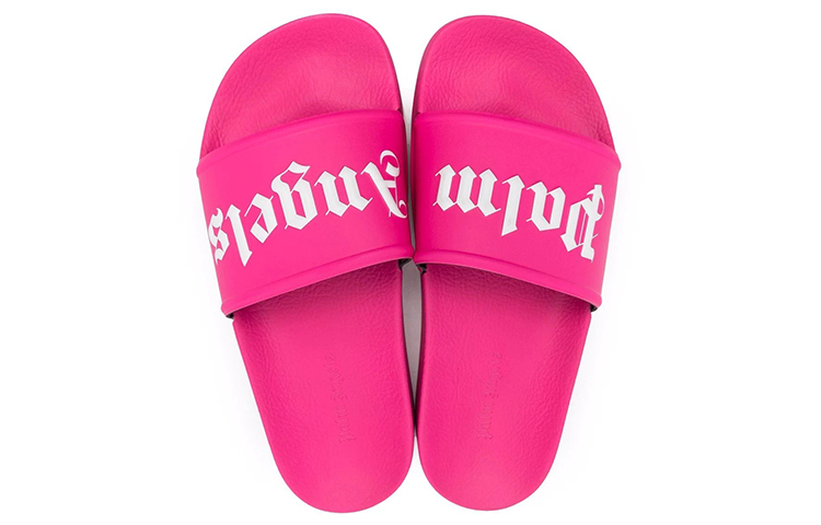 (W) Palm Angels Pool Slides Fuschia White 圖 4