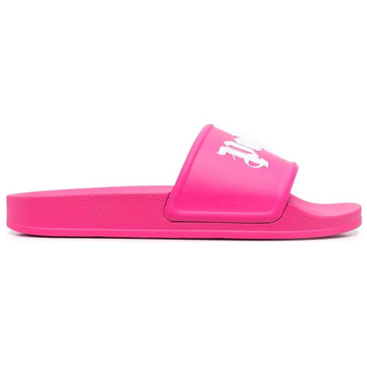 (W) Palm Angels Pool Slides Fuschia White 圖 5