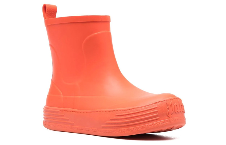 Order (W) Palm Angels Rubberen Instappers Rond Neus Laarzen ''Oranje'' PWIE004F22MAT0012000