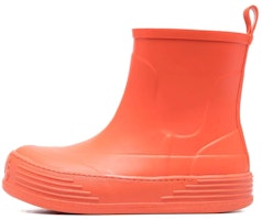 (Women) Palm Angels Rubber Round Toe Slip-On Boots 'Orange' PWIE004F22MAT0012000 (Women) Palm Angels Rubber Round Toe Slip-On Boots 'Orange' PWIE004F22MAT0012000