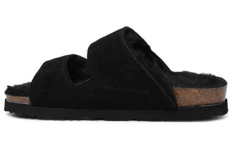 (W) Palm Angels Slide 'Black Leather'