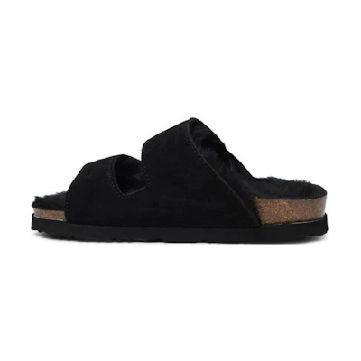 (W) Palm Angels Slide 'Black Leather'
