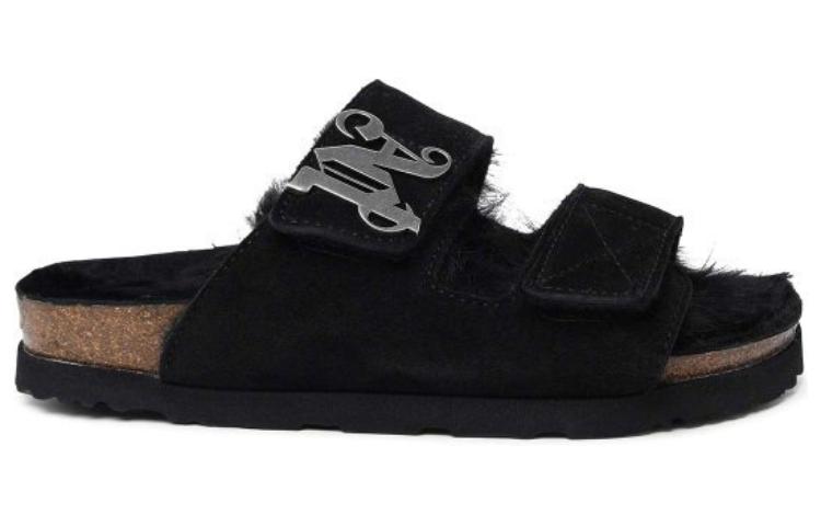 (W) Palm Angels Slide 'Black Leather' 圖 2