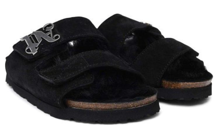 (W) Palm Angels Slide 'Black Leather' 圖 3