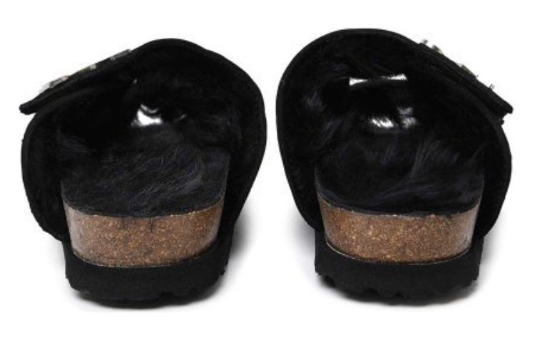 (W) Palm Angels Slide 'Black Leather' 圖 4