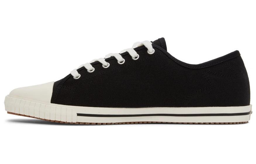 (Women) Palm Angels Square Vulcanized Low 'Black White' PWIA045S22FAB001-1001